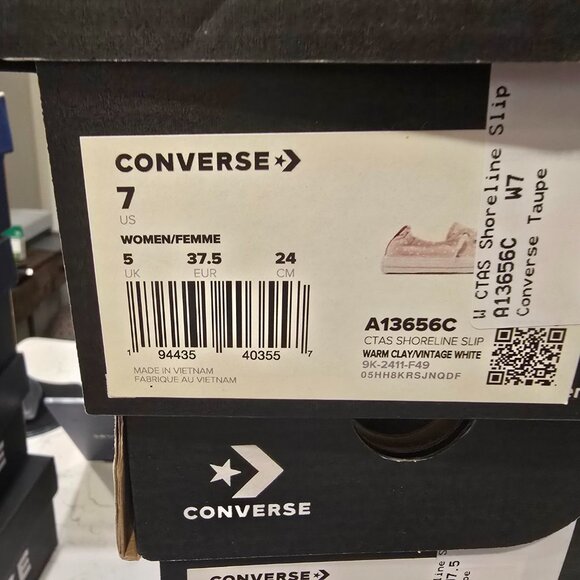 CONVERSE Women's Chuck Taylor All Star Shoreline Slip-on Stretchy Clay Sz 7 NEW - Picture 11 of 12